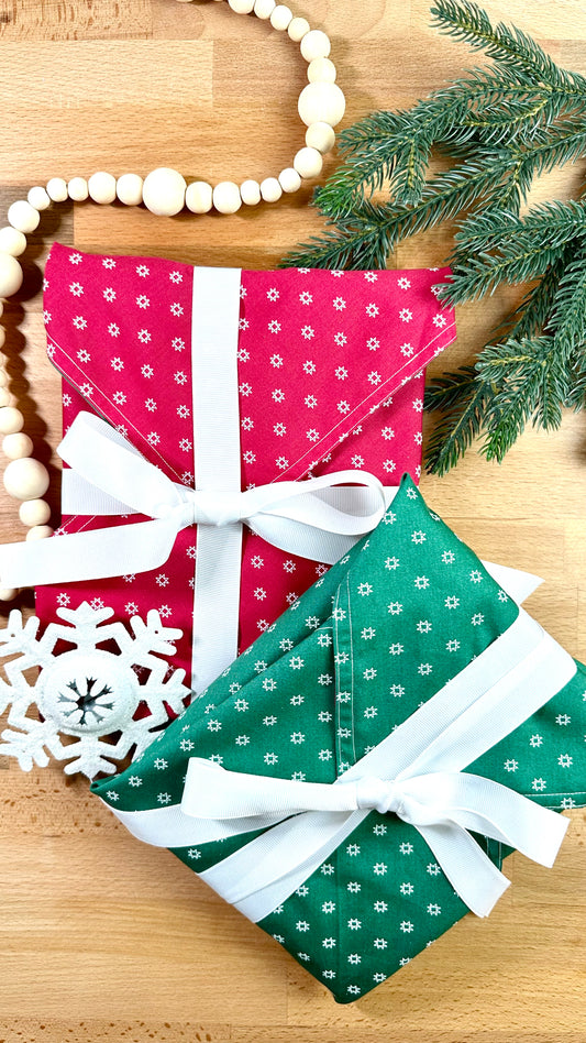 Double-sided Fabric Wrap with Ribbon Tutorial